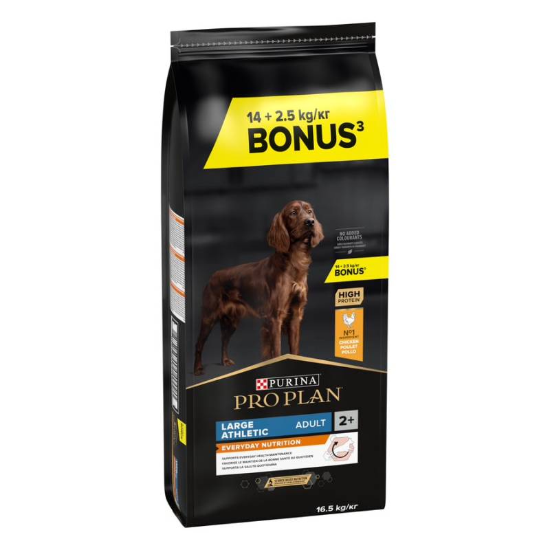 2 kg / 2,5 kg gratis! 14 kg / 16,5 kg PURINA PRO PLAN - Large Athletic Adult Everyday Nutrition 16,5 kg von Pro Plan