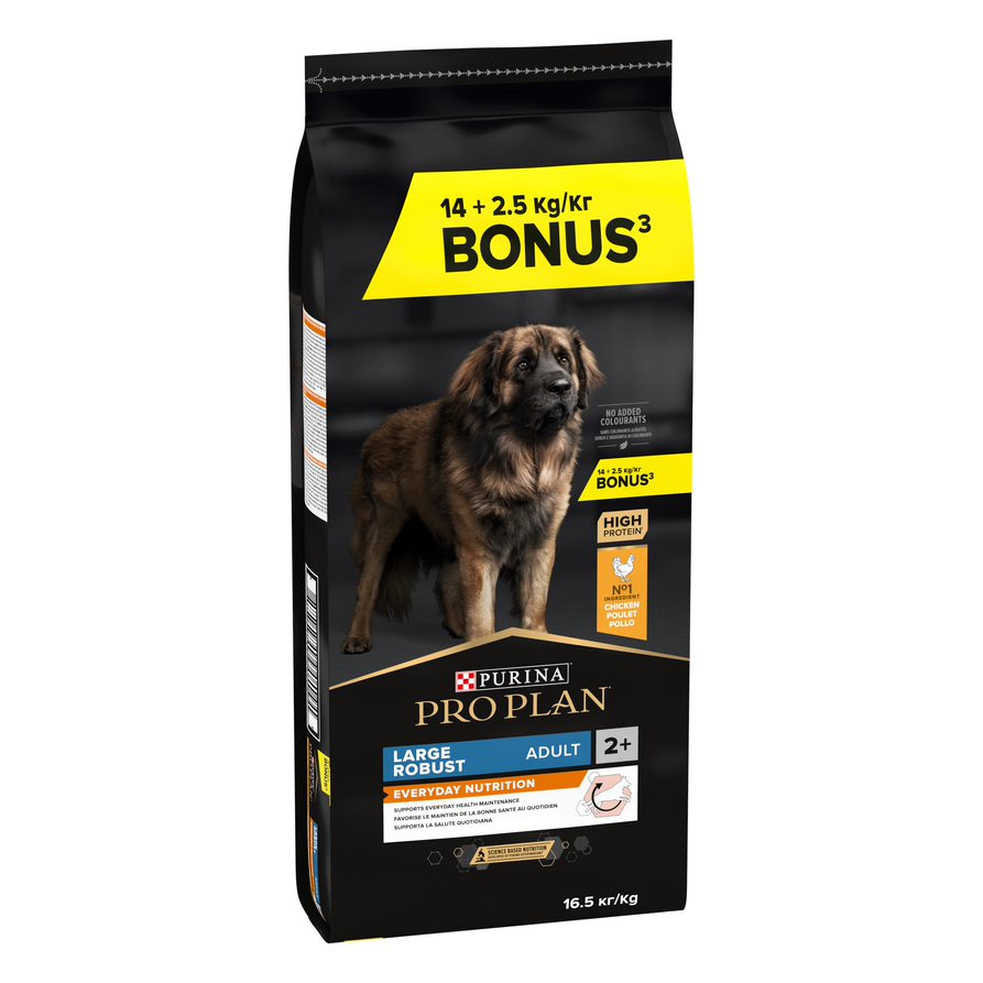 2 kg / 2,5 kg gratis! 14 kg / 16,5 kg PURINA PRO PLAN - Large Robust Adult Everyday Nutrition 16,5 kg 2 kg / 2,5 kg gratis! 14 kg / 16,5 kg PURINA PRO PLAN - Large Robust Adult Everyday Nutrition 16,5 kg von Pro Plan