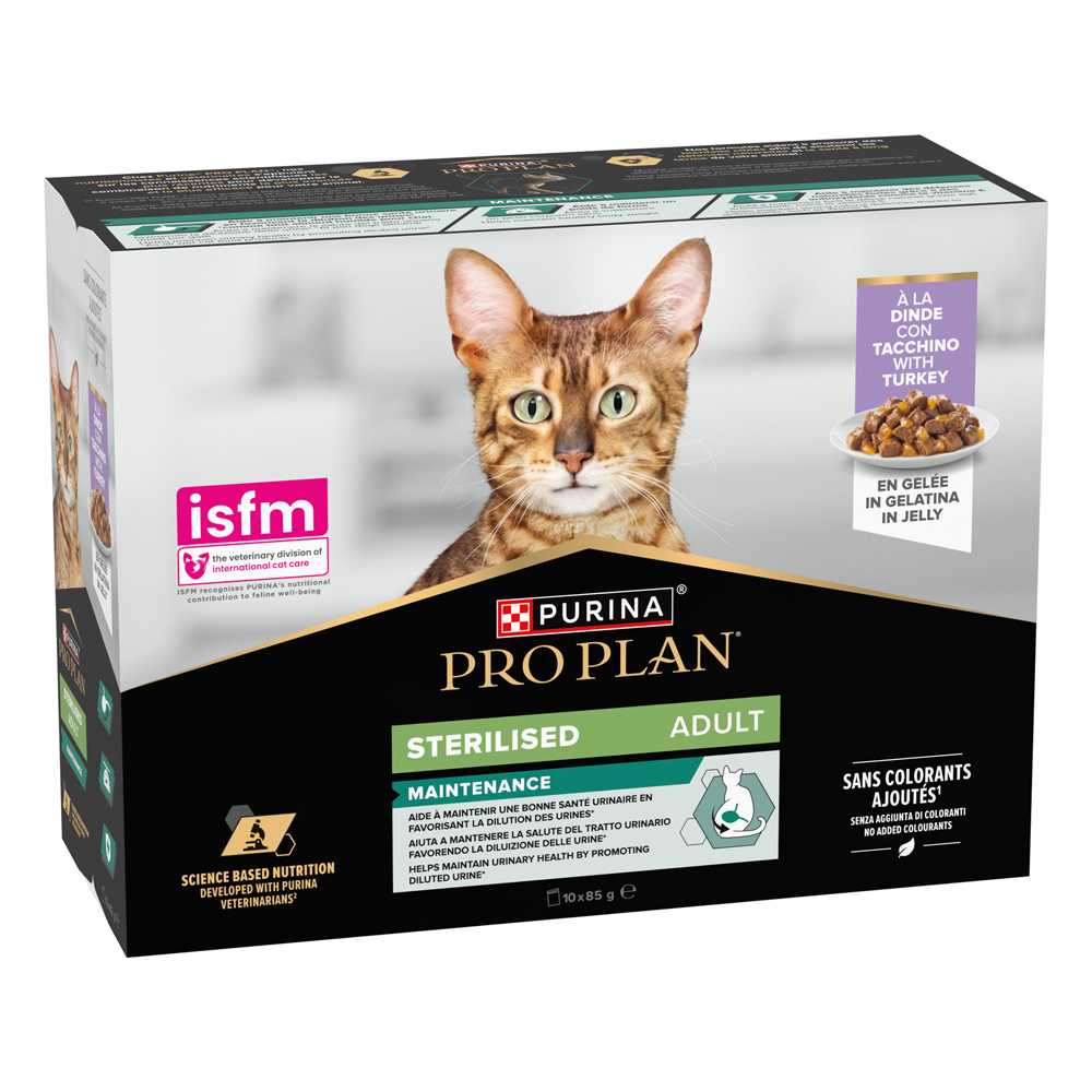 2 x PURINA PRO PLAN Adult zum Sonderpreis! - Sterilised: Truthahn 2 x (10 x 85 g) von Pro Plan