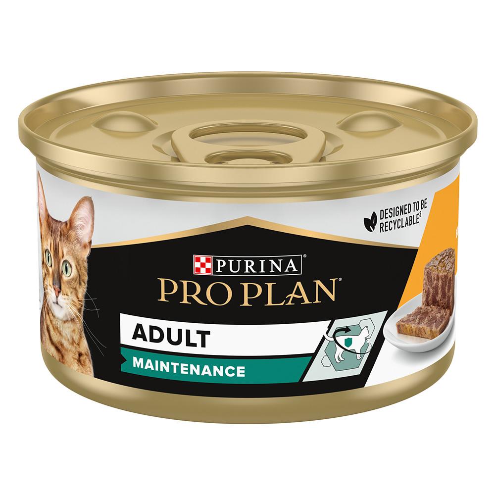 4 + 1 gratis! 30 x 85 g / 120 x 85 g PURINA PRO PLAN - Adult Maintenance Huhn (120 x 85 g) von Pro Plan