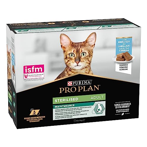 PRO PLAN Adult Sterilised Pflegeschaum Dorsch 10 x 75 g von Pro Plan