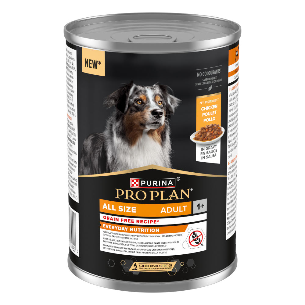 PURINA PRO PLAN All Size Adult Everyday Nutrition Grain Free 12 x 400 g - Huhn PURINA PRO PLAN All Size Adult Everyday Nutrition Grain Free 12 x 400 g - Huhn von Pro Plan