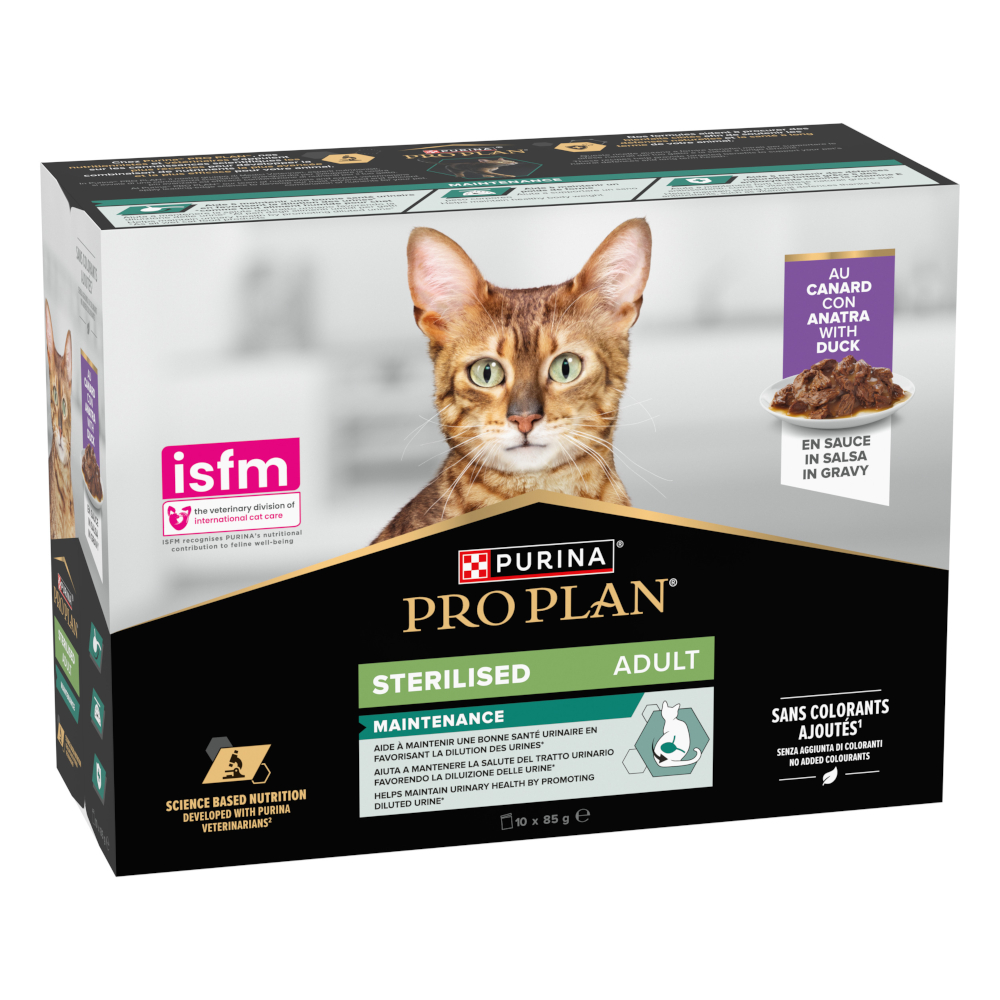 PURINA PRO PLAN Cat Sterilised Adult Maintenance 10 x 85 g - Ente von Pro Plan