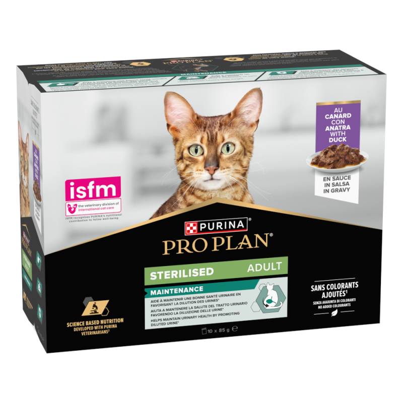 PURINA PRO PLAN Cat Sterilised Adult Maintenance 10 x 85 g - Ente von Pro Plan