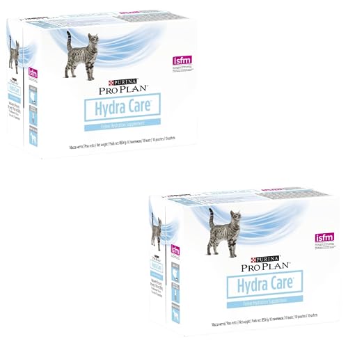 PURINA PRO PLAN Hydra Care Katze | Doppelpack | 2 x 10 x 85 g | Ergänzungsfuttermittel für Adulte Katzen | Kann dabei helfen die Wasseraufnahme zu erhöhen | Im Frischebeutel von Pro Plan