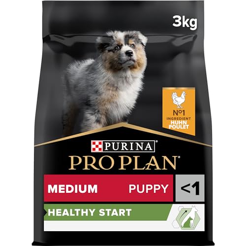 Pro Plan Grain Free Medium Puppy Healthy Start, Welpenfutter trocken, reich an Huhn, 1er Pack (1 x 3 kg) von Pro Plan