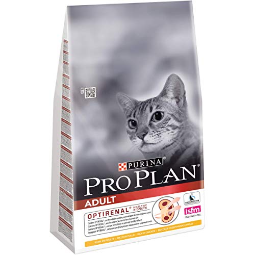 Pro Plan PURINA PRO PLAN ORIGINAL Adult 1+ Katzenfutter trocken mit OPTIRENAL, reich an Huhn, 1er Pack (1 x 10kg) von Pro Plan