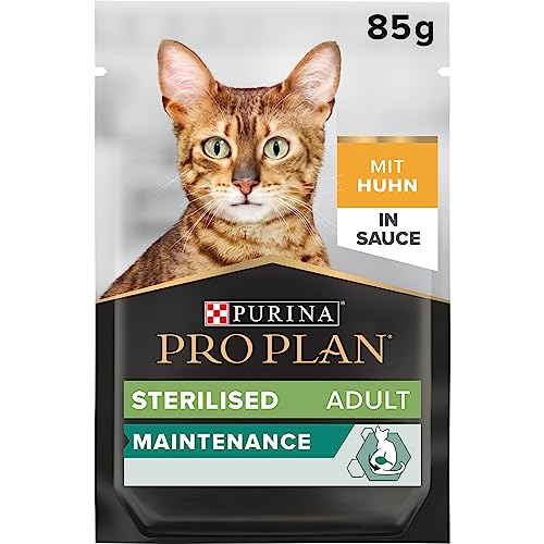 Pro Plan Sterilised Katzenfutter nass, mit Huhn 26er Pack (26x85 g) von Pro Plan