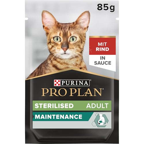 Pro Plan Sterilised, Hundefutter nass, reich an Rind, 26er Pack (26 x 85g) von Pro Plan