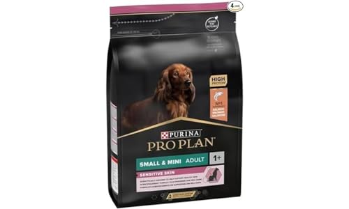 Pro Plan PURINA PRO PLAN Small & Mini Adult Sensitive Skin, Hundefutter trocken, reich an Lachs, 1er Pack (1 x 3 kg) von Pro Plan