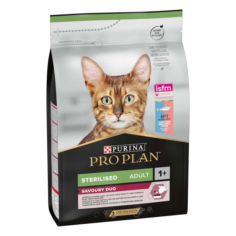 PURINA PRO PLAN Sterilised Adult Duo Kabeljau & Forelle - 3 kg von Pro Plan