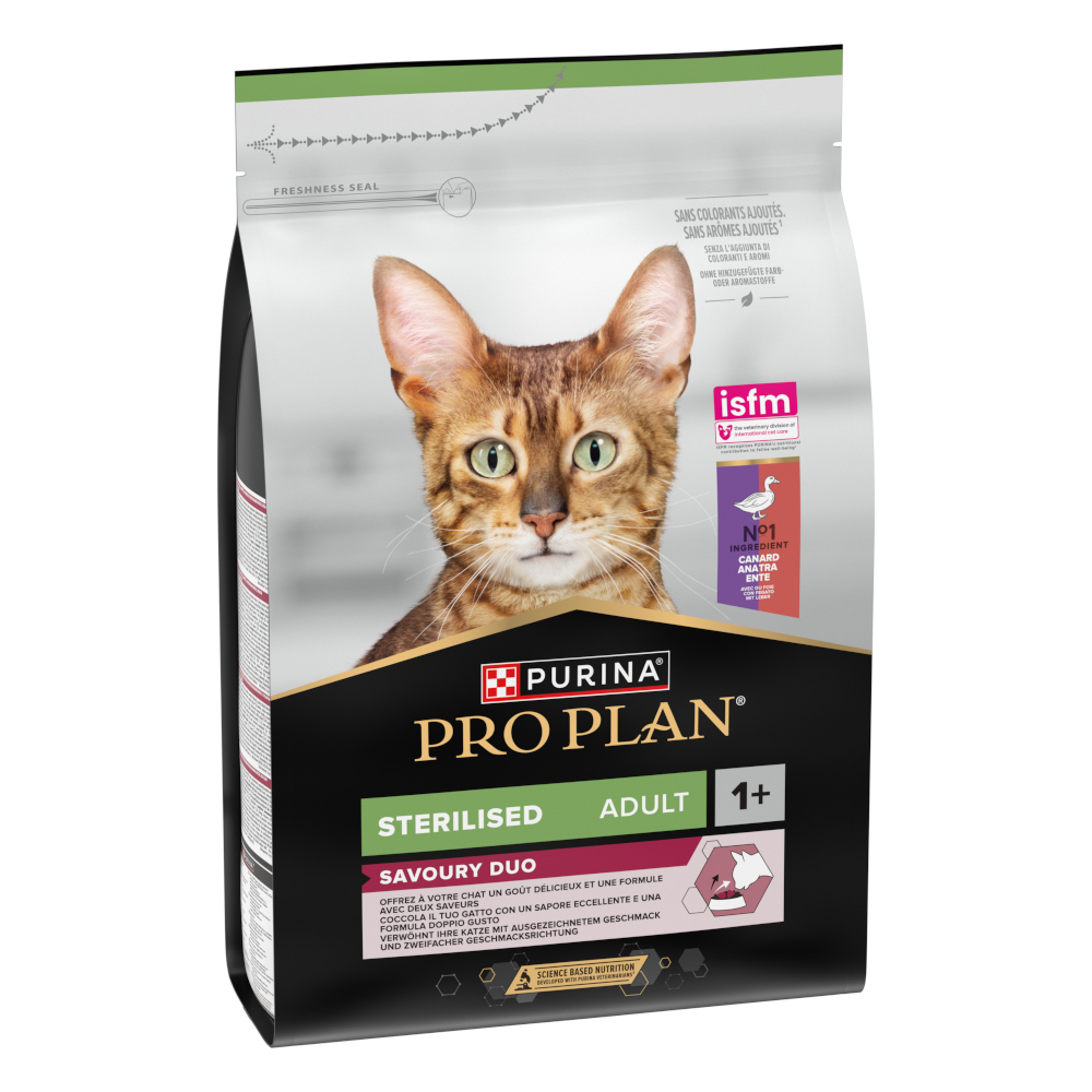 PURINA PRO PLAN Sterilised Adult Savoury Duo Ente & Leber - 3 kg von Pro Plan