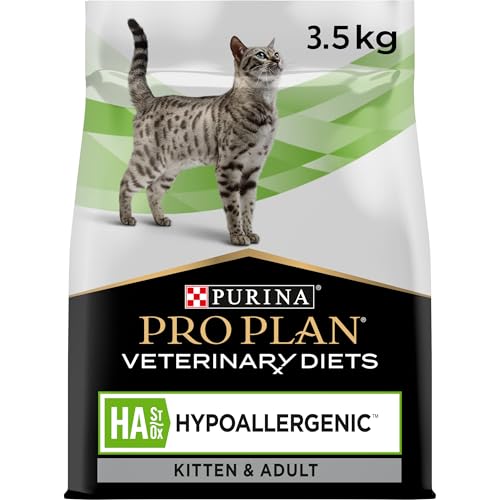 Purina Pro Plan Veterinary Diets HA Hypoallergenic Katze | 3,5 kg | Diätetisches Alleinfuttermittel für Kitten und ausgewachsene Katzen | Zur Minderung von Intoleranzerscheinungen von Pro Plan Veterinary Diets