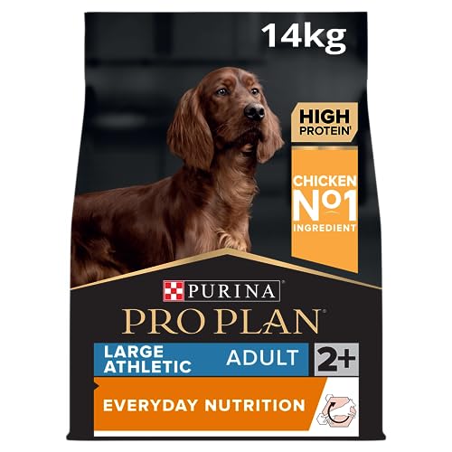 PURINA PRO PLAN Large Adult Athletic Everyday Nutrition, Hundefutter trocken, reich an Huhn, 1er Pack (1 x 14 kg) von Pro Plan