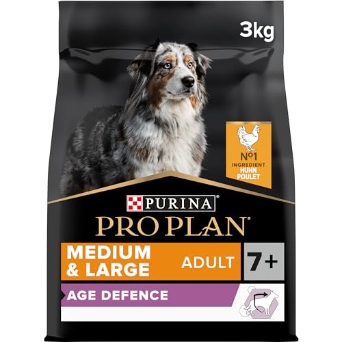 Pro Plan Pro Plan PURINA PRO PLAN Medium & Large Adult Age Defence 7+, Hundefutter trocken, reich an Huhn, 1er Pack (1 x 3 kg) von Pro Plan