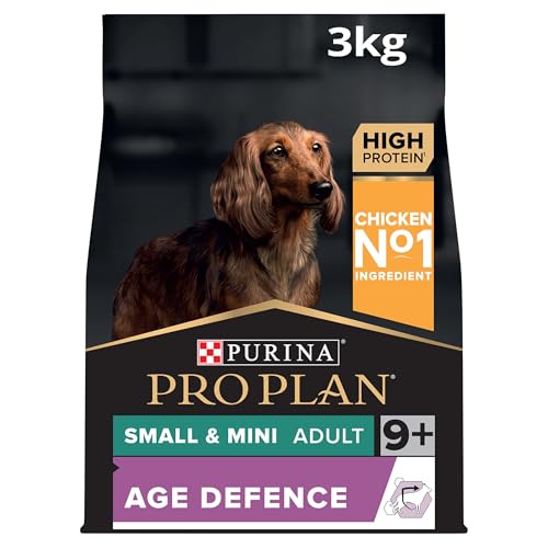 Pro Plan PURINA PRO PLAN Small & Mini Adult Age Defence 9+, Hundefutter trocken, reich an Huhn, 1er Pack (1 x 3 kg) von Pro Plan