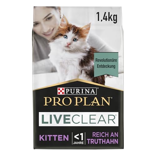 Pro Plan LIVECLEAR KITTEN, Katzenfutter trocken, reich an Truthahn, 6er Pack (6 x 1,4kg) Pro Plan LIVECLEAR KITTEN, Katzenfutter trocken, reich an Truthahn, 6er Pack (6 x 1,4kg) von Pro Plan