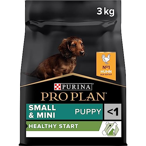 Pro Plan Small & Mini Puppy Healthy Start, Welpenfutter trocken, reich an Huhn, 1er Pack (1 x 3 kg) von Pro Plan