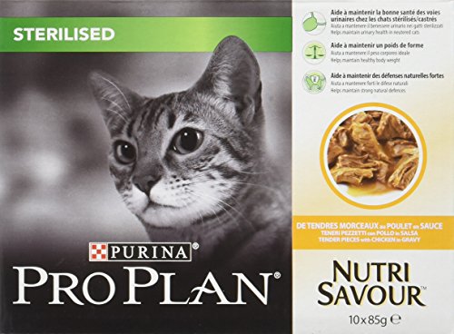 Pro Plan Wet-Feed sterilisiert Huhn 850gr genieÃŸen gr 85x10 Katzen Nassfutter von Pro Plan