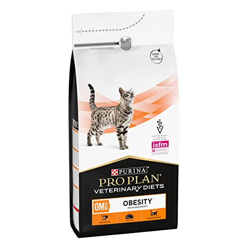 Purina PRO PLAN Veterinary Diets OM St/Ox Obesity Management Katze | 1500 g | Trockenfutter für Katzen | Zur Unterstützung bei Gewichtsproblemen | Hoher Proteingehalt von Pro Plan