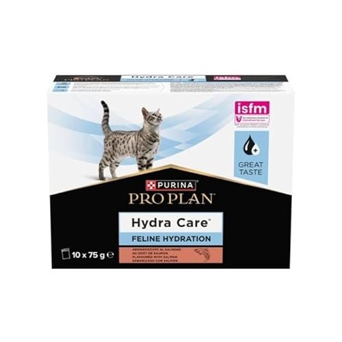 Purina Pro Plan – Hydracare – Katze – Ergänzungsfuttermittel für erwachsene Katzen, hydratisiert zu bleiben – mit Lachs – Beutel – 10 x 75 g Purina Pro Plan – Hydracare – Katze – Ergänzungsfuttermittel für erwachsene Katzen, hydratisiert zu bleiben – mit Lachs – Beutel – 10 x 75 g von Pro Plan