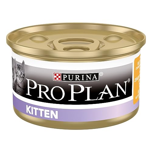 PURINA PRO PLAN Junior Katze, Mousse mit Huhn, 24 Dosen à 85 g von Pro Plan