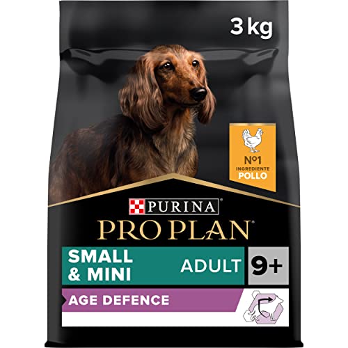 Purina Pro Plan Small Age+9 Hundefutter für kleine, Mini, Ältere, Senior mit Huhn, 4 x 3 kg Beutel von Pro Plan