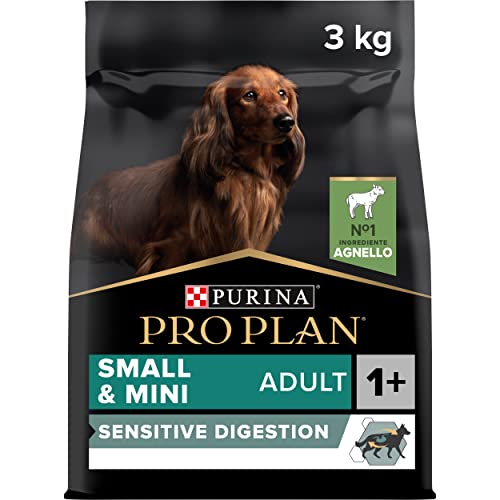 Purina Pro Plan Small Digestion Futtermittel für kleine Hunde, Mini, Erwachsene, Empfindliche Verdauung mit Lamm, 4 x 3 kg von Pro Plan
