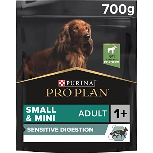 Purina Pro Plan Small Digestion Futtermittel für kleine Hunde, Mini, Erwachsene, Empfindliche Verdauung mit Lamm, 8 Beutel à 700 g von Pro Plan