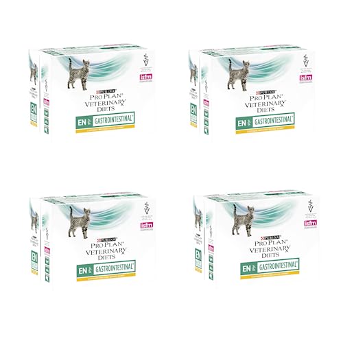 Purina Pro Plan Veterinary Diets EN Gastrointestinal Huhn | 4er Pack | 4 x 10 x 85 g | Frischebeutel | Kann dabei helfen akute Resorptionsstörungen des Darms zu verringern von Pro Plan