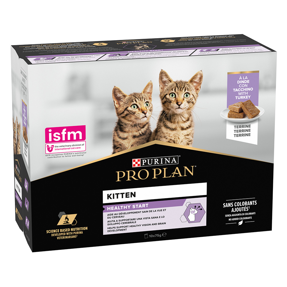 Sparpaket PURINA PRO PLAN Kitten Healthy Start 20 x 75 g - Truthahn von Pro Plan