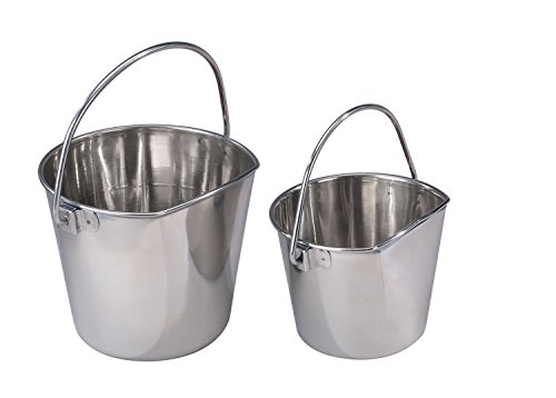Pro Select Edelstahl-Eimer für Haustiere, 0,5 l, robust, Flache Seiten, ideal für Wasserversorgung in Hundehütten Pro Select Edelstahl-Eimer für Haustiere, 0,5 l, robust, Flache Seiten, ideal für Wasserversorgung in Hundehütten von Pro Select
