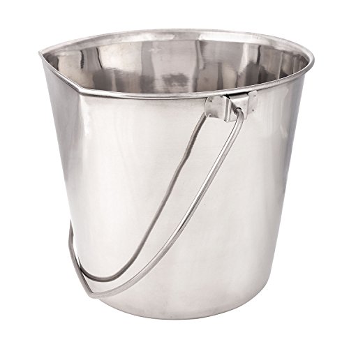 Pro Select Edelstahl-Eimer mit flachen Seiten – langlebige Eimer für Zäune, Käfige, Kisten oder Zwinger – 15,2 cm, 2 Quart Pro Select Edelstahl-Eimer mit flachen Seiten – langlebige Eimer für Zäune, Käfige, Kisten oder Zwinger – 15,2 cm, 2 Quart von Pro Select
