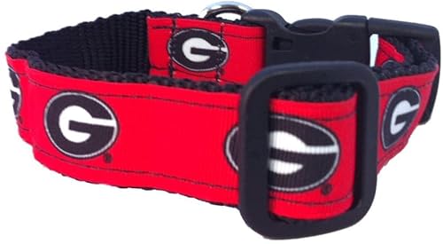 College-Hundehalsband, Größe L, Georgia von Pro Sport Brand