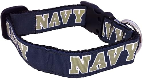 College-Hundehalsband, Größe M, Marineblau von Pro Sport Brand