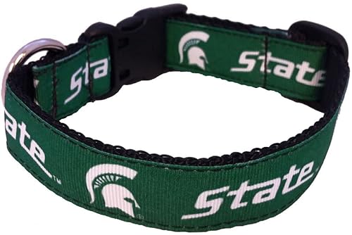 College Hundehalsband (Größe M, Michigan State) von Pro Sport Brand