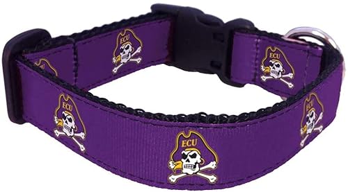 College Hundehalsband (klein, ECU) von Pro Sport Brand