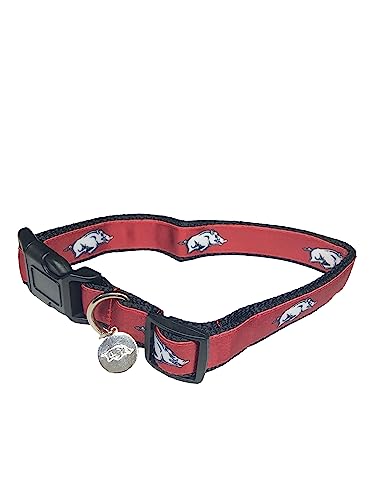 College Pet Hundehalsband, Größe L, Arkansas von Pro Sport Brand