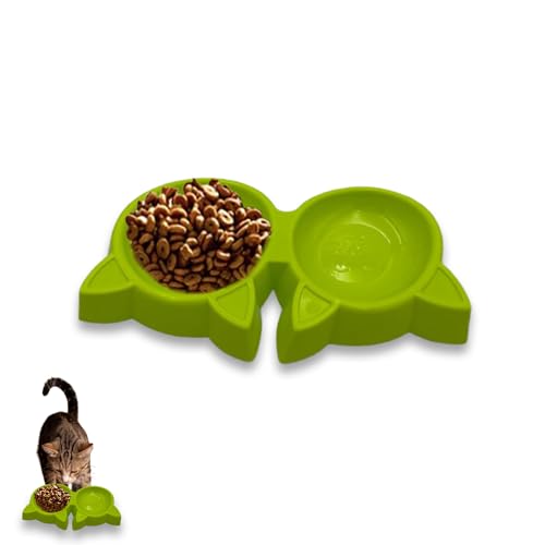 Clever Twin Bowl Katzenfutterstation – einfach, elegant, leicht, präzise, proportionale Mahlzeitportionen, Trockenfutter, Wasser, Flüssigkeit, Katzen und Kätzchen, platzsparend, einfach und doch Clever Twin Bowl Katzenfutterstation – einfach, elegant, leicht, präzise, proportionale Mahlzeitportionen, Trockenfutter, Wasser, Flüssigkeit, Katzen und Kätzchen, platzsparend, einfach und doch von ProBytes