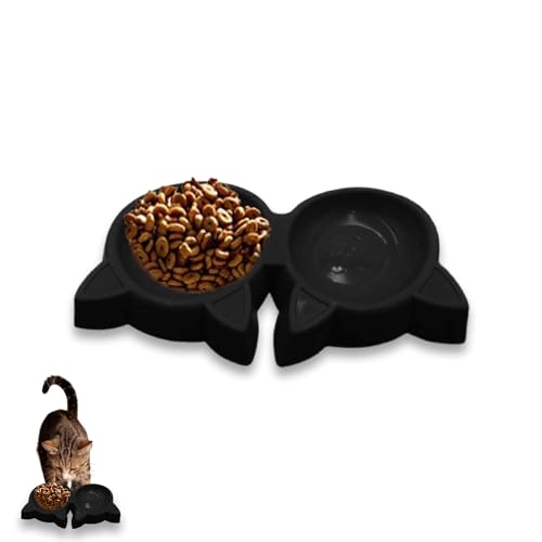 Clever Twin Bowl Katzenfutterstation – einfach, elegant, leicht, präzise, proportionale Mahlzeitportionen, Trockenfutter, Wasser, Flüssigkeit, Katzen und Kätzchen, platzsparend, einfach und doch Clever Twin Bowl Katzenfutterstation – einfach, elegant, leicht, präzise, proportionale Mahlzeitportionen, Trockenfutter, Wasser, Flüssigkeit, Katzen und Kätzchen, platzsparend, einfach und doch von ProBytes