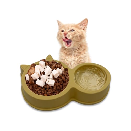 Clever Twin Bowl Katzenfutterstation – einfach, elegant, leicht, präzise, proportionale Mahlzeitportionen, Trockenfutter, Wasser, Flüssigkeit, Katzen und Kätzchen, platzsparend, einfach und doch Clever Twin Bowl Katzenfutterstation – einfach, elegant, leicht, präzise, proportionale Mahlzeitportionen, Trockenfutter, Wasser, Flüssigkeit, Katzen und Kätzchen, platzsparend, einfach und doch von ProBytes