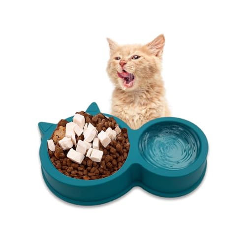 Clever Twin Bowl Katzenfutterstation – einfach, elegant, leicht, präzise, proportionale Mahlzeitportionen, Trockenfutter, Wasser, Flüssigkeit, Katzen und Kätzchen, platzsparend, einfach und doch Clever Twin Bowl Katzenfutterstation – einfach, elegant, leicht, präzise, proportionale Mahlzeitportionen, Trockenfutter, Wasser, Flüssigkeit, Katzen und Kätzchen, platzsparend, einfach und doch von ProBytes
