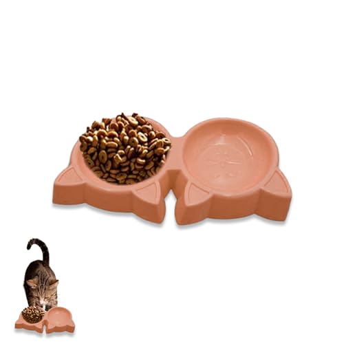 Clever Twin Bowl Katzenfutterstation – einfach, elegant, leicht, präzise, proportionale Mahlzeitportionen, Trockenfutter, Wasser, Flüssigkeit, Katzen und Kätzchen, platzsparend, einfach und doch Clever Twin Bowl Katzenfutterstation – einfach, elegant, leicht, präzise, proportionale Mahlzeitportionen, Trockenfutter, Wasser, Flüssigkeit, Katzen und Kätzchen, platzsparend, einfach und doch von ProBytes