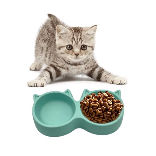 Clever Twin Bowl Katzenfutterstation – einfach, elegant, leicht, präzise, proportionierte Mahlzeiten, Trockenfutter, Wasser, Flüssigkeit, Katzen und Kätzchen, platzsparend, einfach und doch praktisch, Clever Twin Bowl Katzenfutterstation – einfach, elegant, leicht, präzise, proportionierte Mahlzeiten, Trockenfutter, Wasser, Flüssigkeit, Katzen und Kätzchen, platzsparend, einfach und doch praktisch, von ProBytes