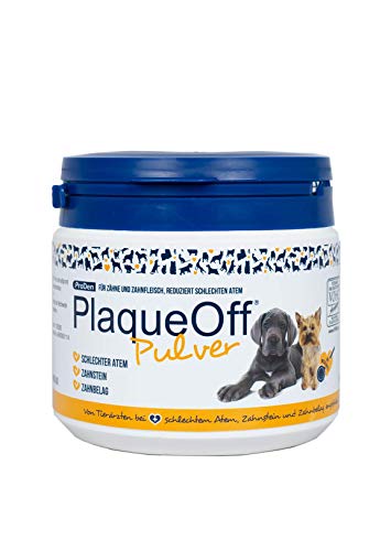 ProDen PlaqueOff Pulver |All Natural Dog Zahnpflege 420g |Atemerfrischer für Hunde Plaqueentferner für Hunde |Bekämpft natürlich Mundgeruch, Plaque und Zahnsteinbildung bei Hunden Mit Essen bestreuen ProDen PlaqueOff Pulver |All Natural Dog Zahnpflege 420g |Atemerfrischer für Hunde Plaqueentferner für Hunde |Bekämpft natürlich Mundgeruch, Plaque und Zahnsteinbildung bei Hunden Mit Essen bestreuen von ProDen PlaqueOff