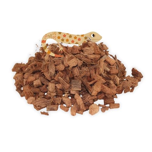 ProFlora® Terrarium Bodengrund - Biologisch abbaubare Hackschnitzel aus Kokosnussschalen (5 Liter) von ProFlora
