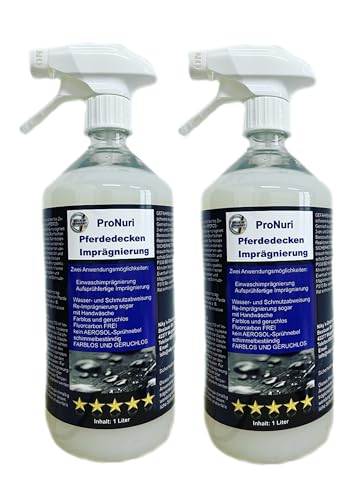 2X 1L Pferdedecken-Imprägnierung Imprägnierung Tierdecken Imprägniermittel von ProNuri