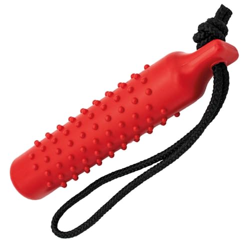 Procyon Apportier-Dummy TPR - EIN gut sichtbarer, großer Hunde-Dummy aus hygienischem, weichem TPR-Gummi, Rot von Grehge