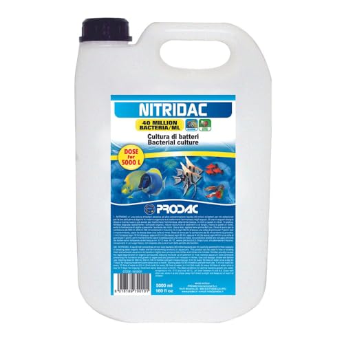 Prodac Nitridac Wasserbehandlungen für Aquarien, 5 l (biologischer Aktivator) von Prodac