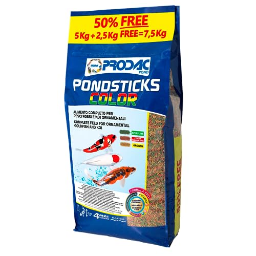 Prodac PONDSTICKS Aquarienfischfutter Farbe 7,5 kg (im Beutel) von Prodac